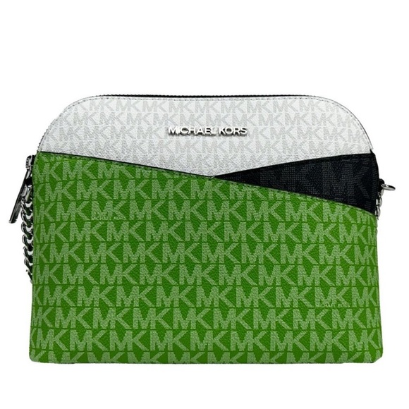 💚 Jet Set Travel Color-Block Signature Logo Crossbody Bag 💚 NWT 💚 - Picture 1 of 16